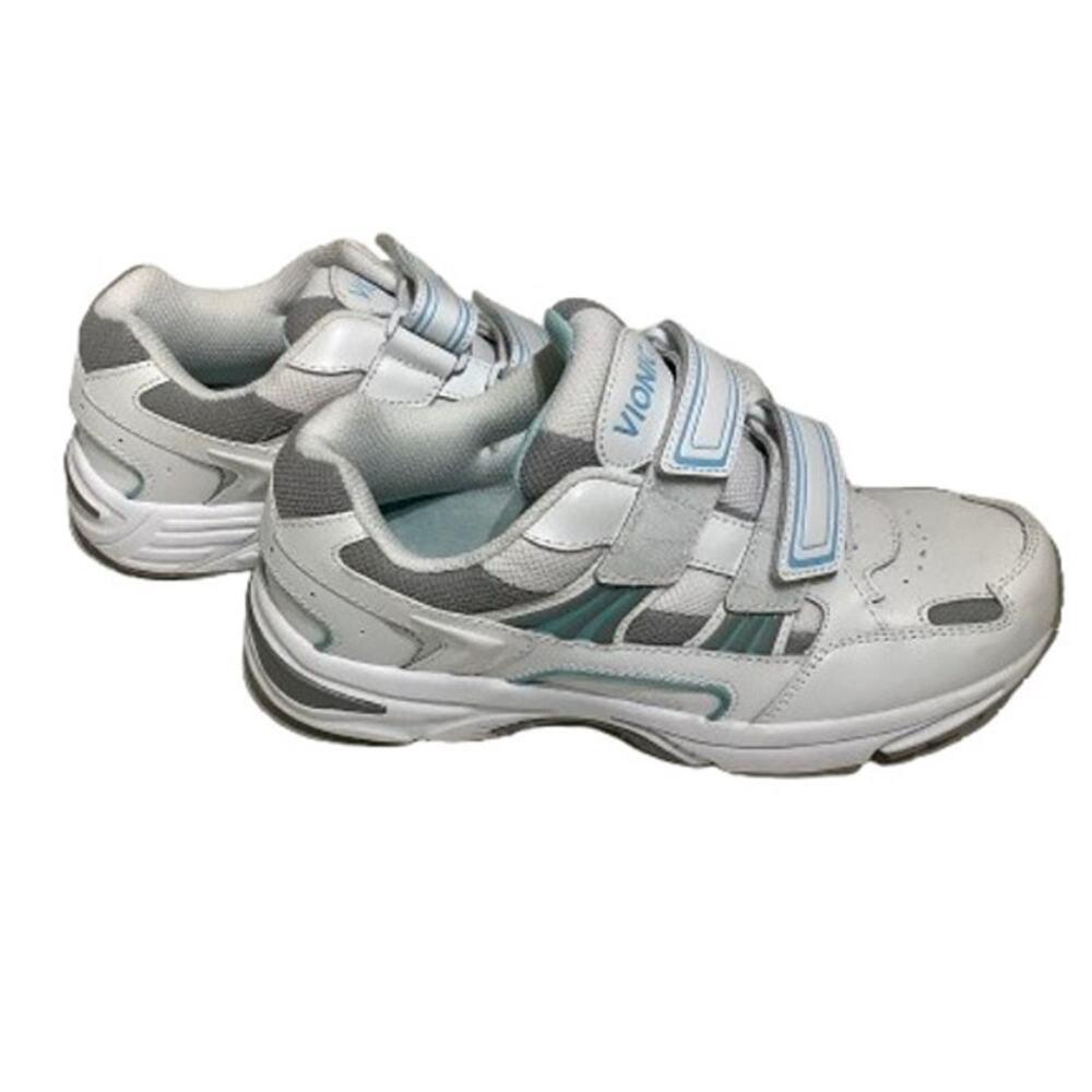 Vionic White & Light Blue Strap Sneakers Size 8 - Orthopedic, Comfort, Everyday - Picture 4 of 6